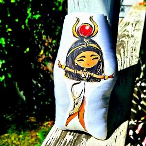 Hathor Egyptian Goddess Pillow Pal. New.